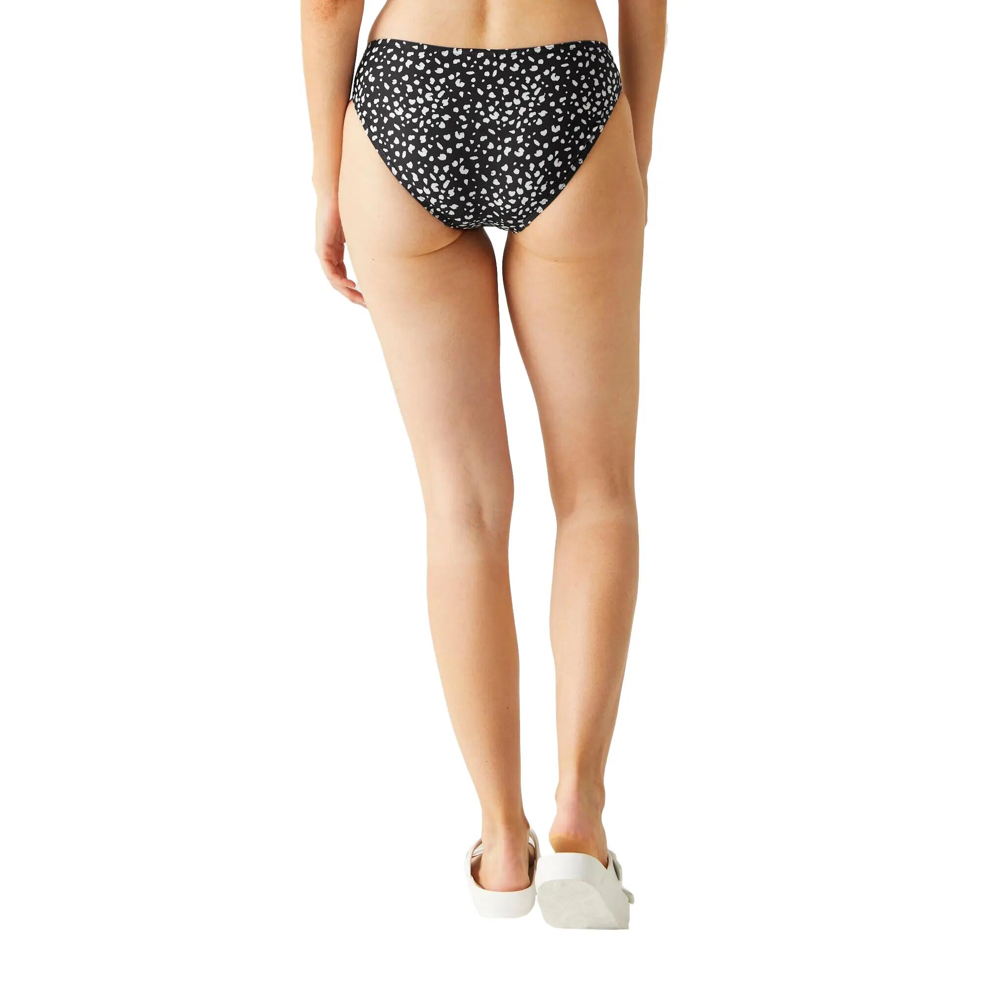 Womens/Ladies Aceana Polka Dot Bikini Bottoms (Black/White) 7/7