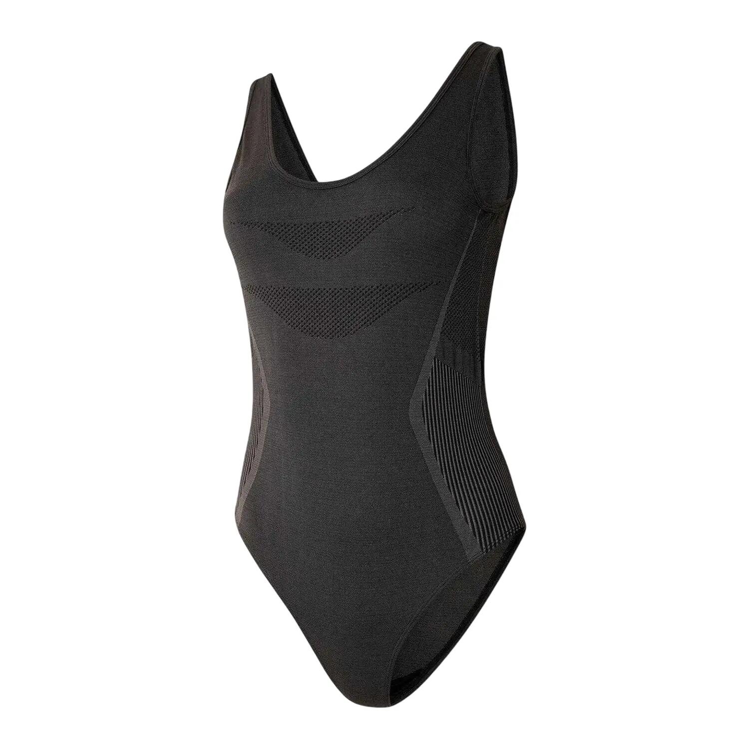 "Don´t Sweat It" Badeanzug für Damen Schwarz 4/6