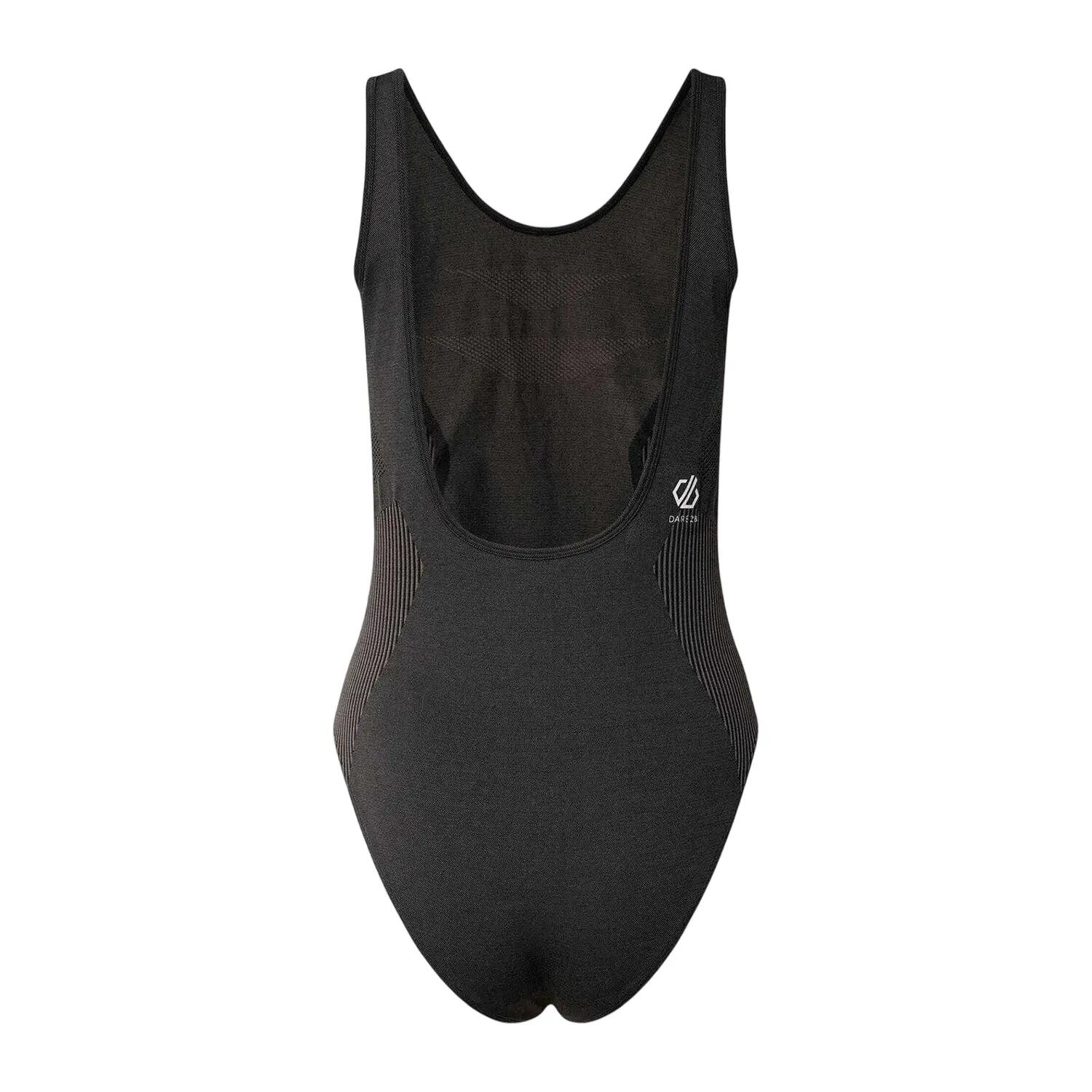 "Don´t Sweat It" Badeanzug für Damen Schwarz 3/6