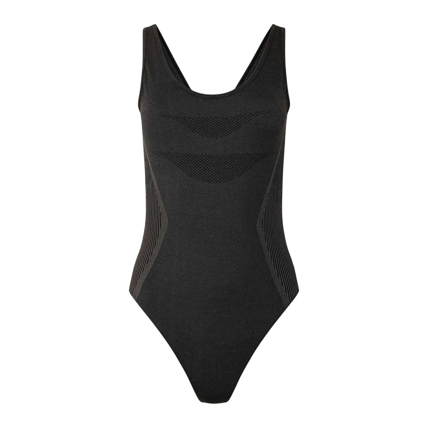 "Don´t Sweat It" Badeanzug für Damen Schwarz 2/6