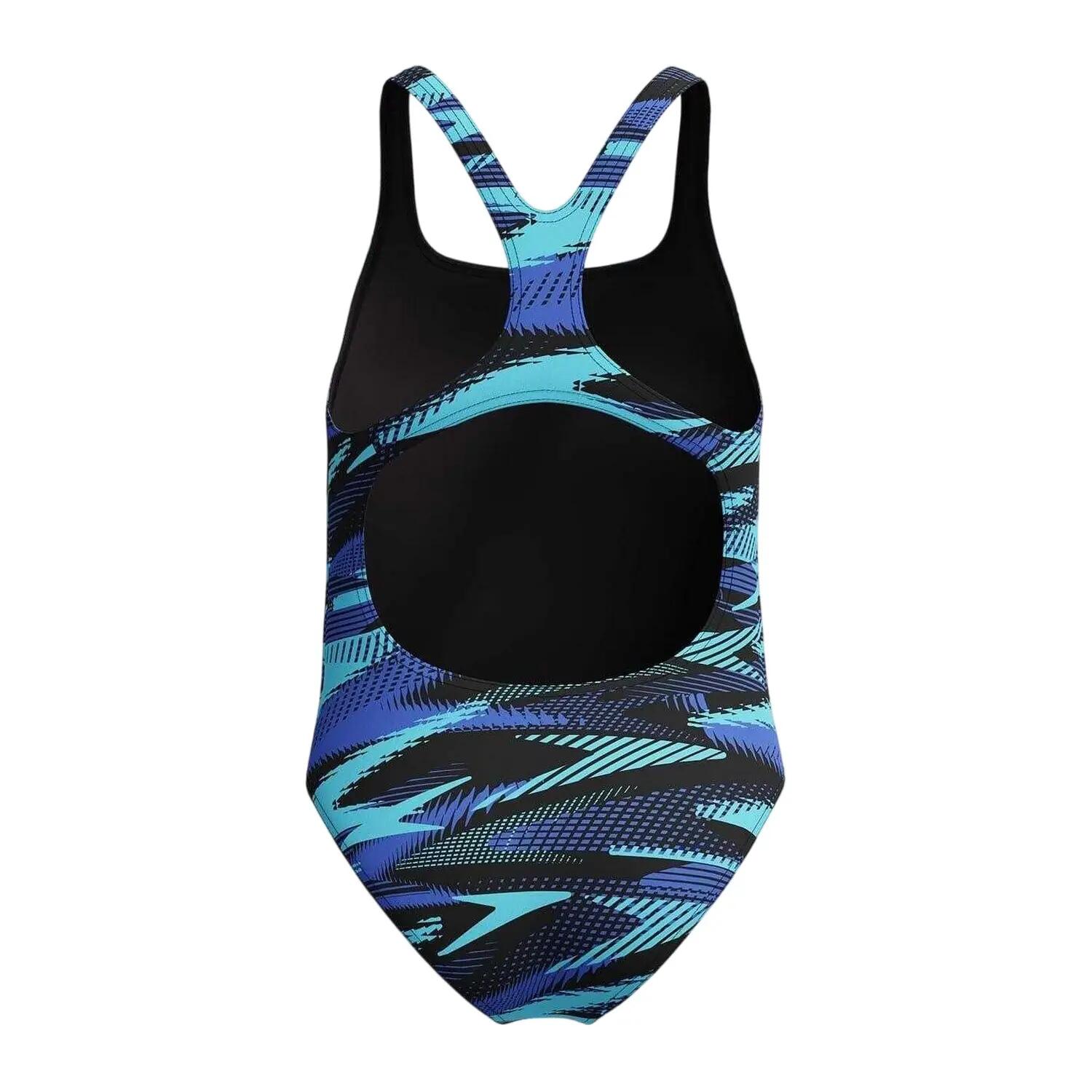 Maillot De Bain 1 Pièce Motif/style Imprimé Graphique HYPER BOOM Fille (Bleu 2/5