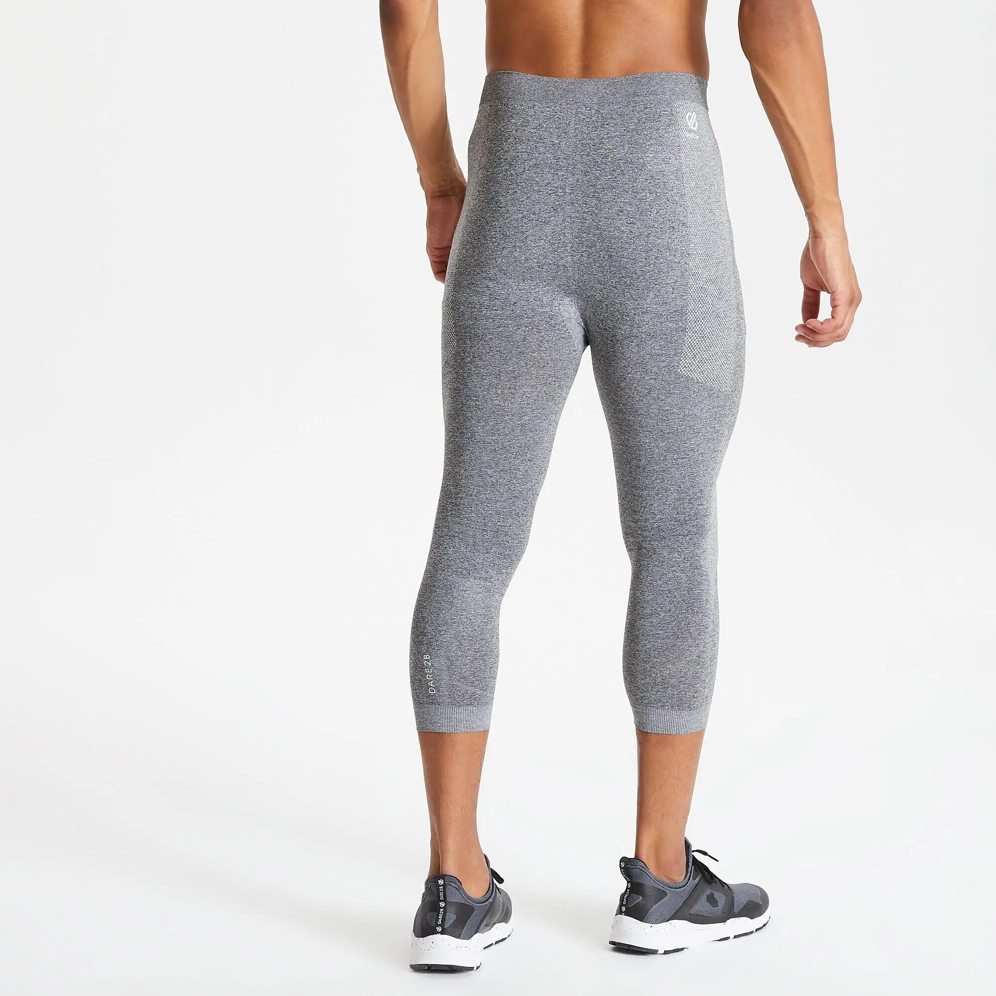 Legging Court IN THE ZONE Homme (Gris Foncé Chiné) 6/6