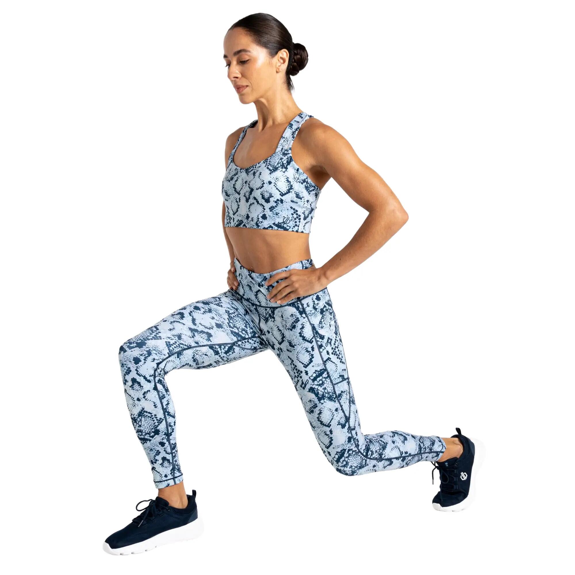 Dames Influential II Slangenprint Legging (Blauw) 6/6