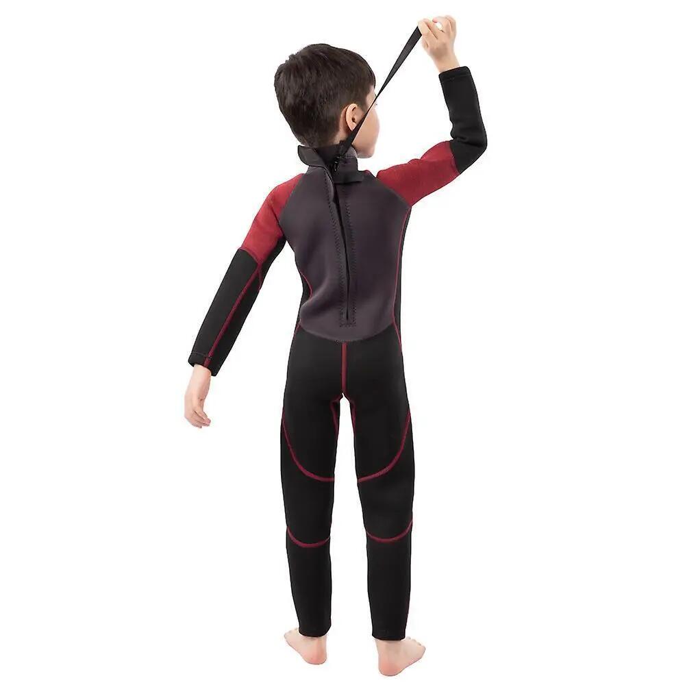 Amigo 3mm Muta Subacquea Bambini Trespass Rosso Rubino Marna 6/6