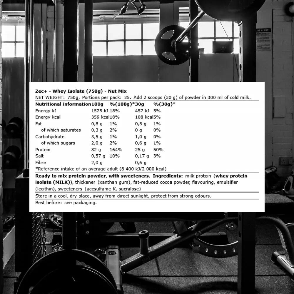 ZEC+ WHEY ISOLATE 750g Nuss Mix 3/3