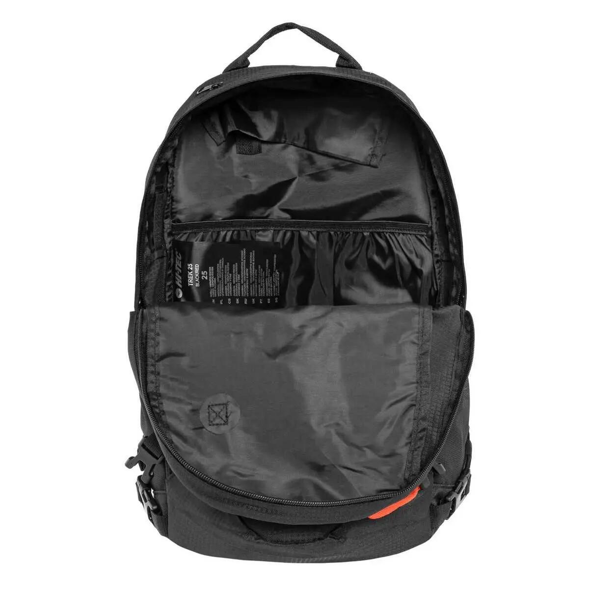 25L Zaino Hi-Tec Trek Nero Rosso 5/5