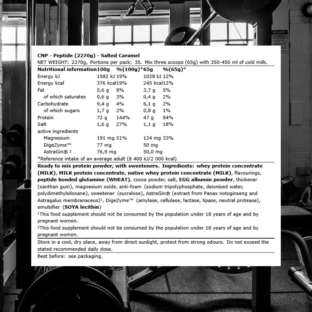 CNP Peptide (2270g) Salted Caramel - Proteine - Miscela di proteine 3/3