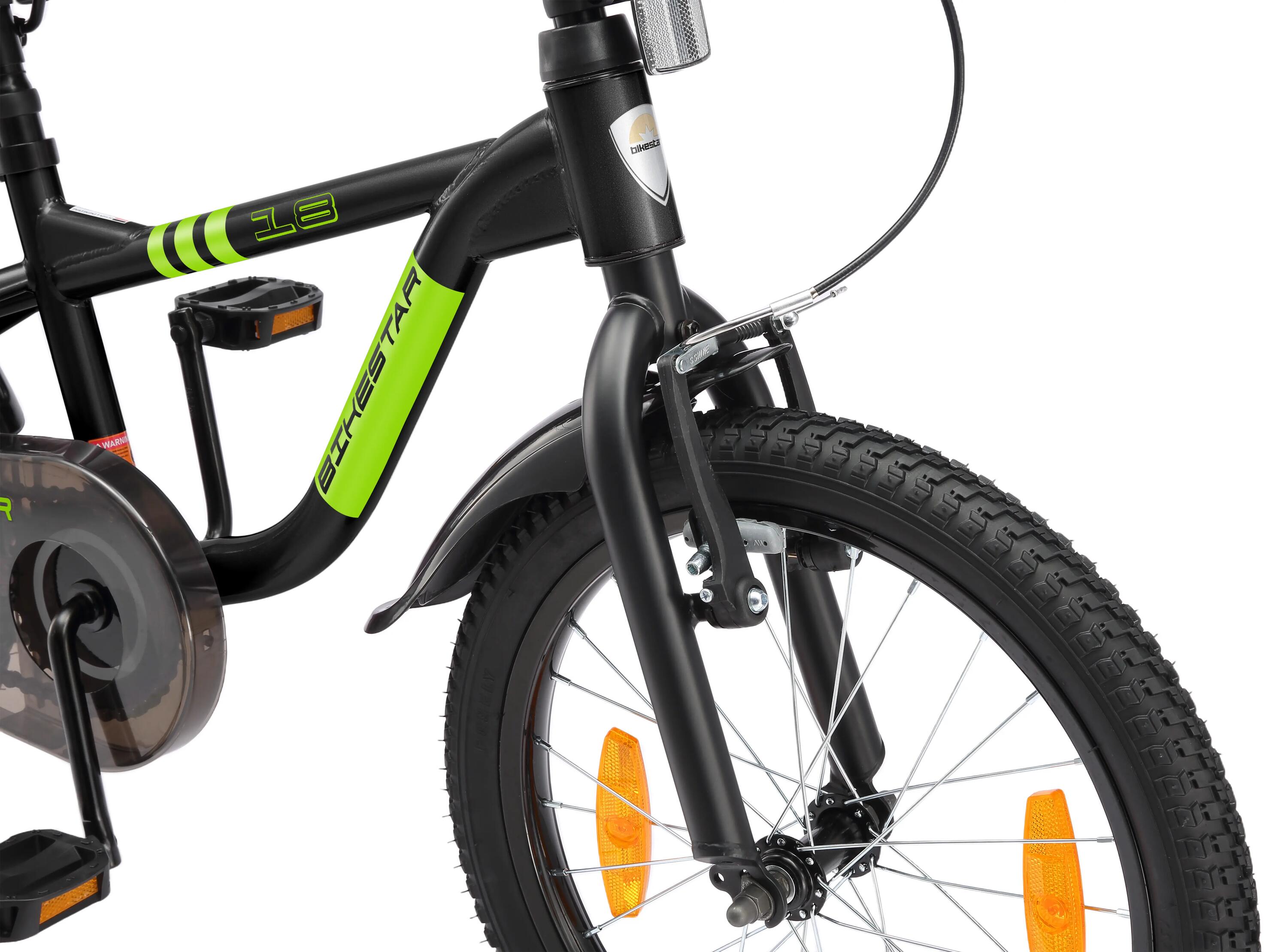 Vélo enfant 18 pouces à partir de 5 - 7 ans, VTC Sport 8/10