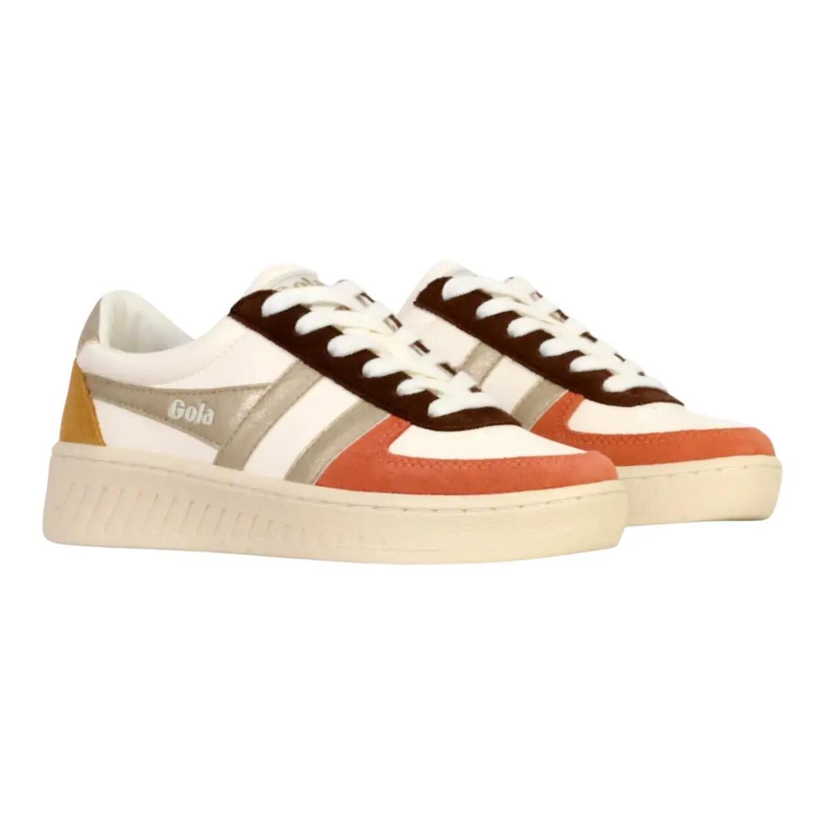Chaussures Femme Baskets Gola GRANDSLAM QUADRANT Marron Gola 2/6