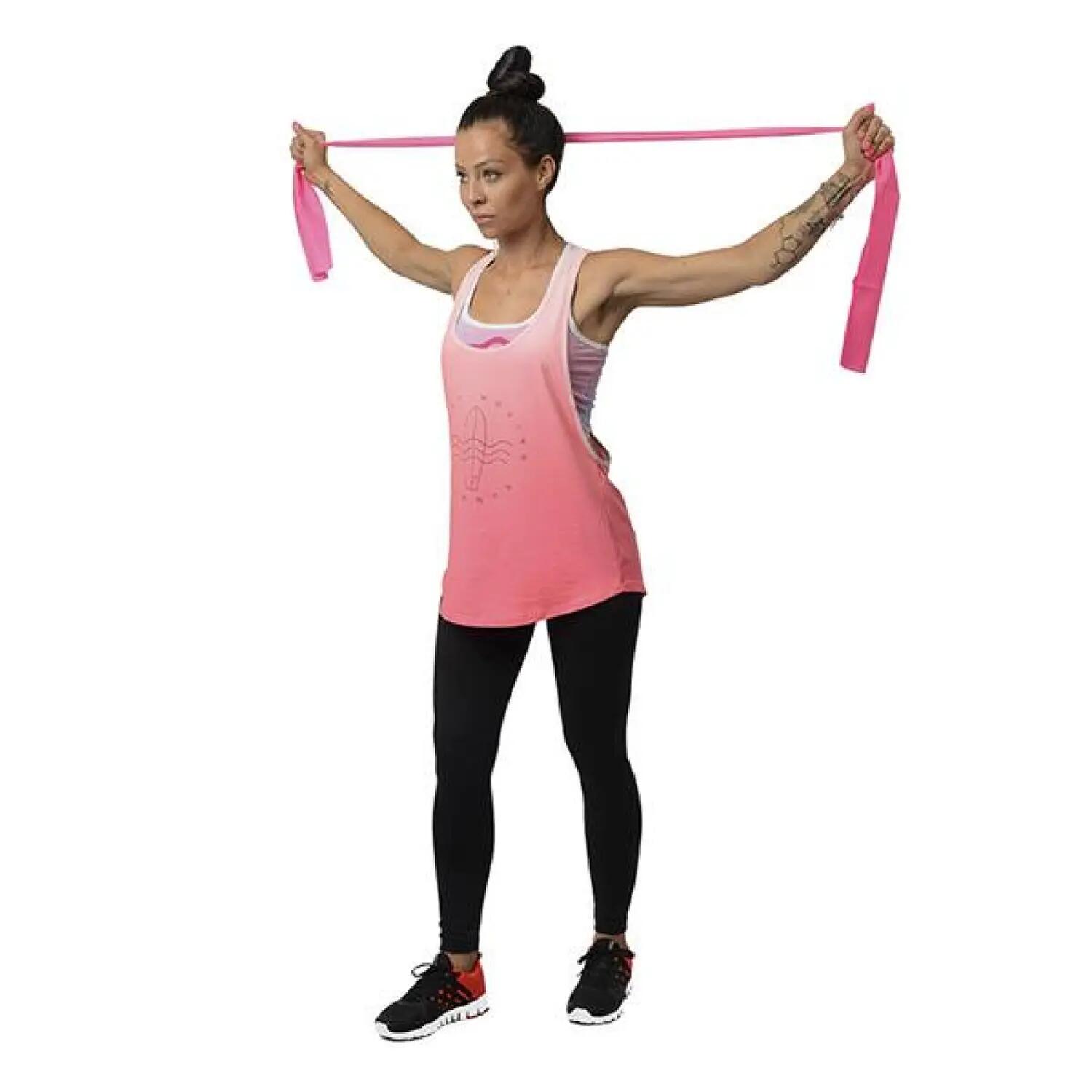 TP01 Pilates Yoga Tape (Roze) Einheitsgröße 4/5