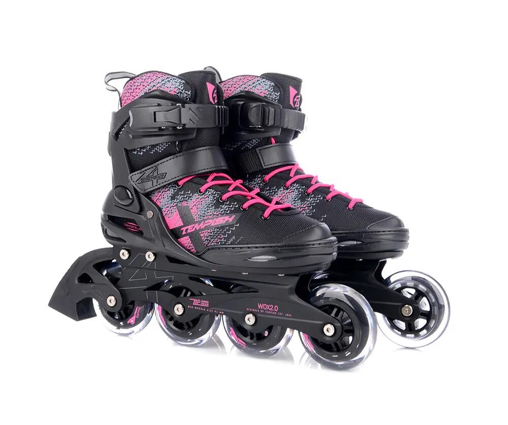 Wox 2.0 84 - Pattini in linea - Donna - Nero - Rosa 5/7