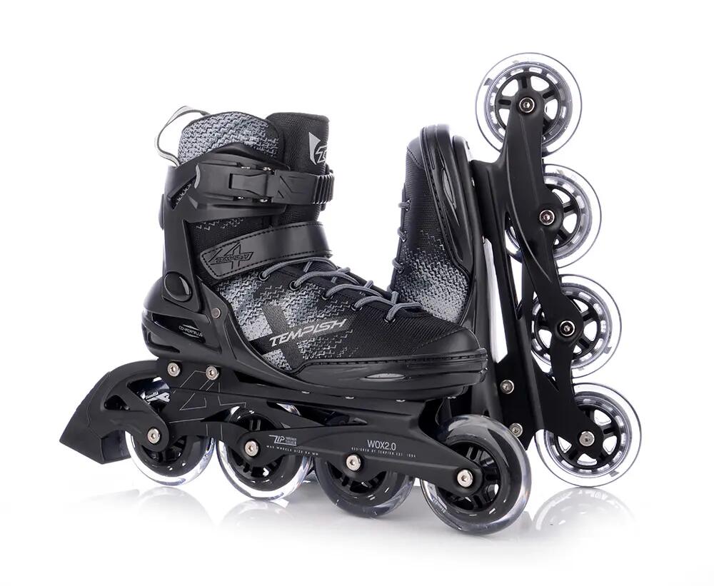 Wox 2.0 84 - Patins em linha - Adulto - Preto - Cinzento 4/7