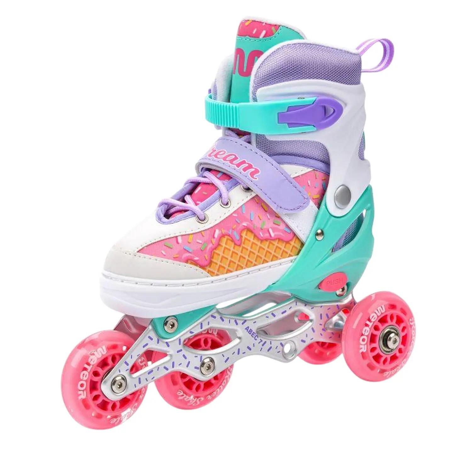 Patins de rodas em linha 4 em 1 para homem (Multicolorido) 5/5
