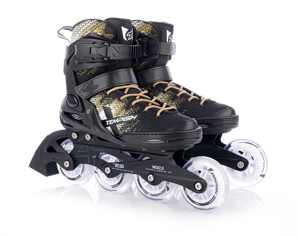 Wox 2.0 84 - Patins em linha ulher - Preto - Dourado 4/7