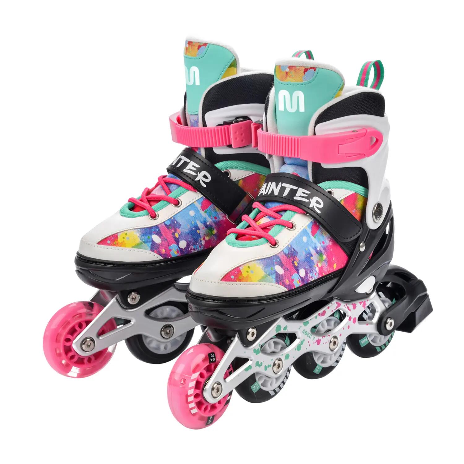 Patins À Roulettes Alignées Style 4en1 PAINTER Enfant (Multicolore) 5/6