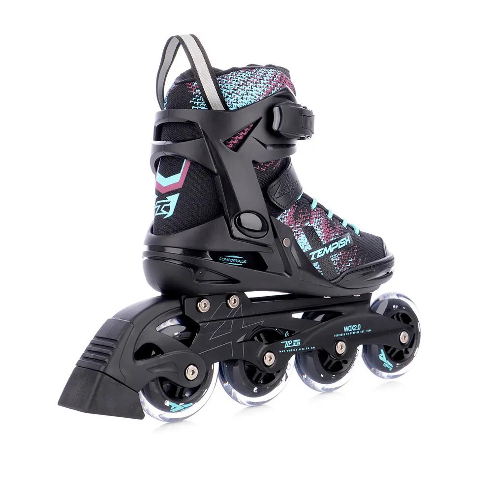 Wox 2.0 84 - Patins em linha ulher - Preto - Turquesa 2/7