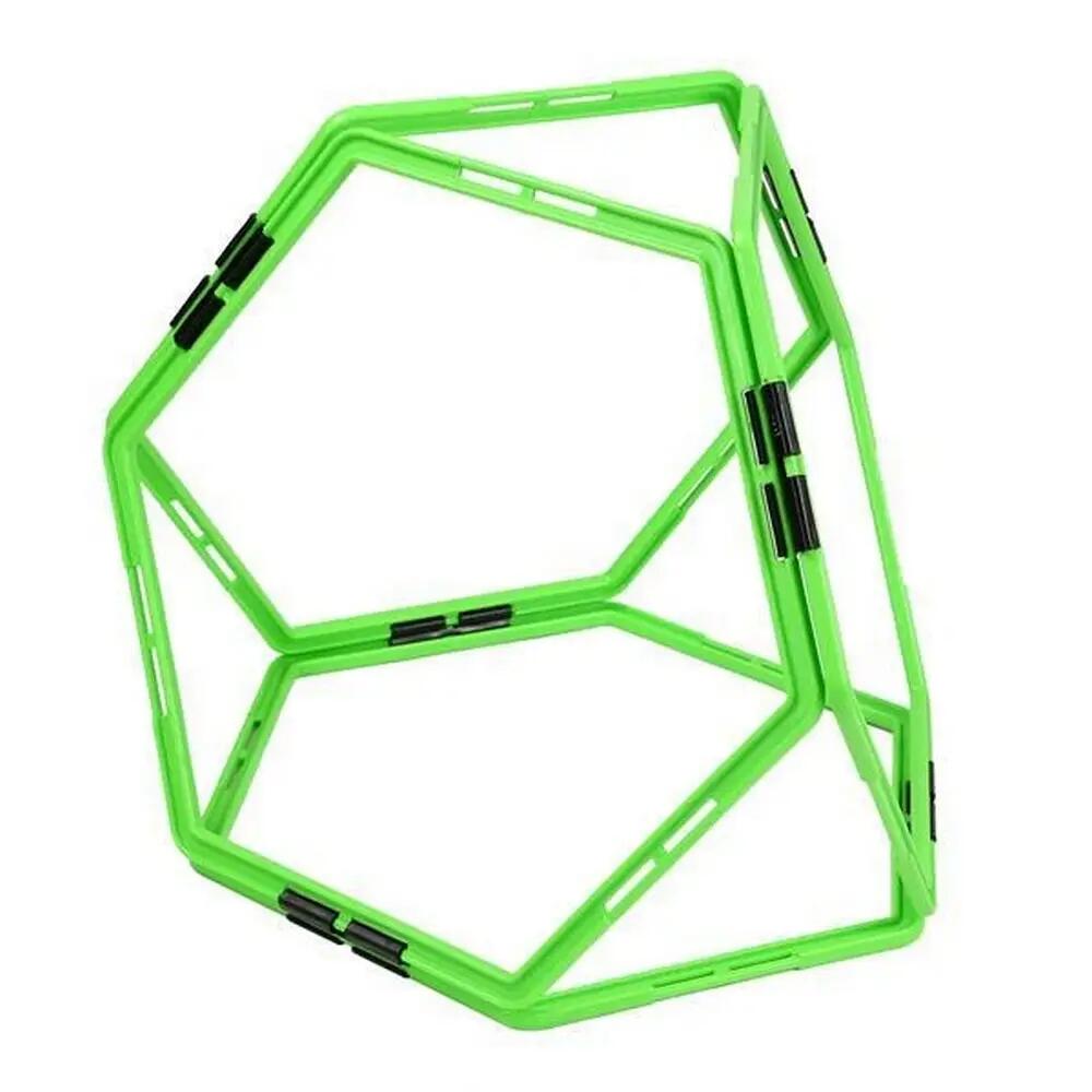 Beweglichkeit Ringe, PP Plastik (6erPack) Damen und Herren Grün Einheitsgröße 6/10