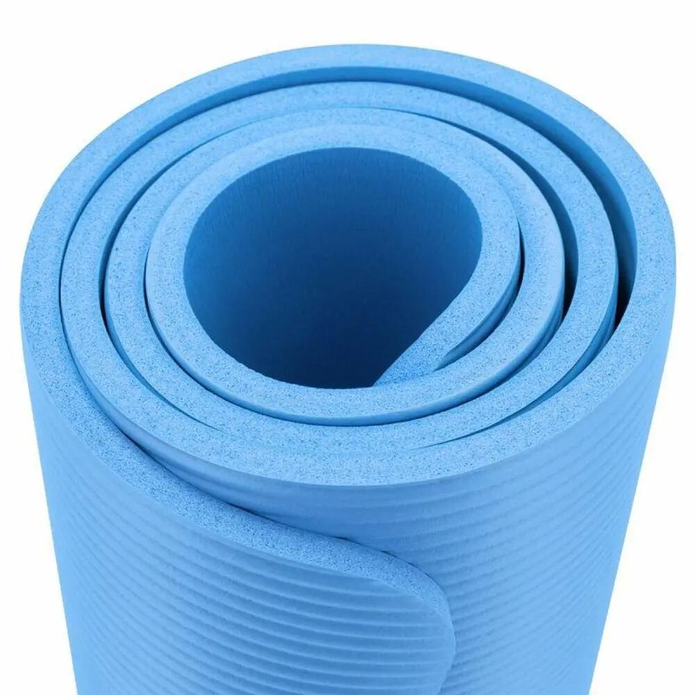Tapis De Yoga Motif/style Uni (Bleu) Taille unique 5/5