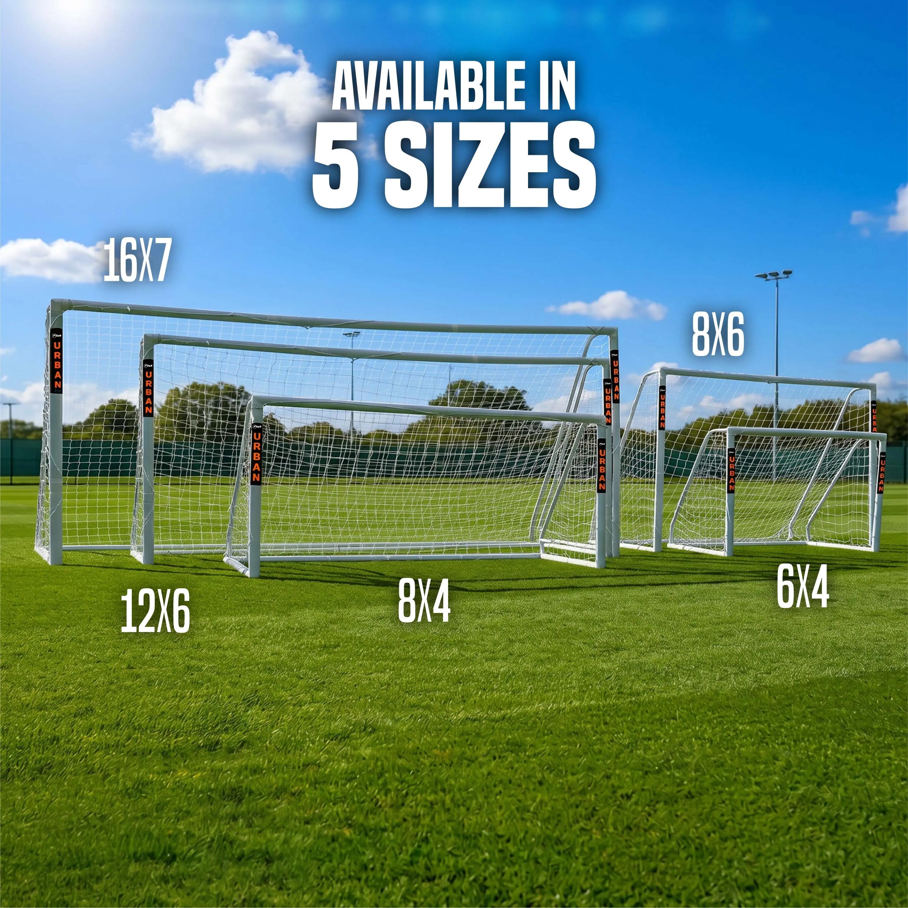 Voetbal Flick 6 x 4 Trainingspvc Voetbal /Soccer Goal 9/9