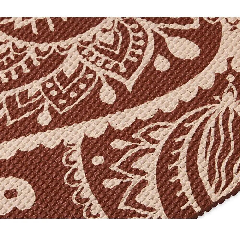 Tapis De Yoga Motif/style Fleur Cadran Solaire (Rouille) Taille unique 5/5