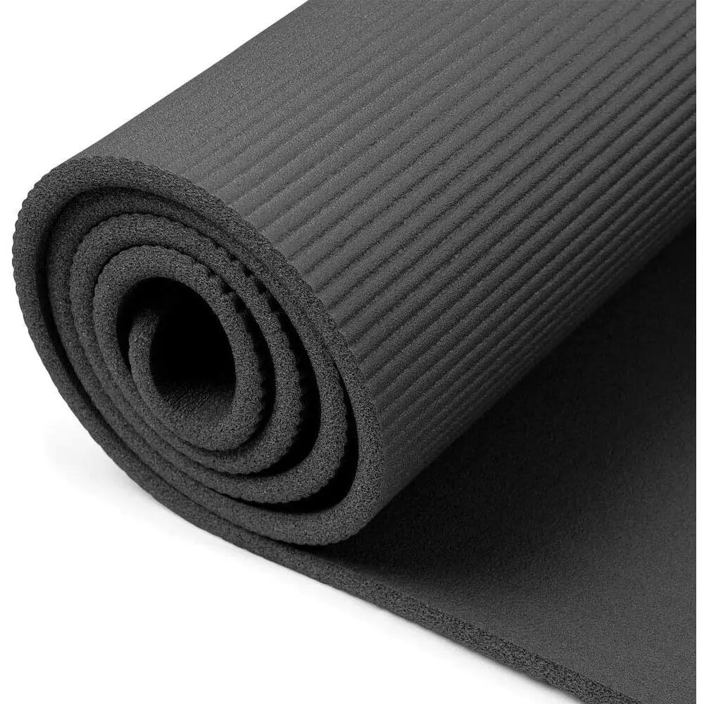 NBR Yoga Mat (Black) One Size 5/6