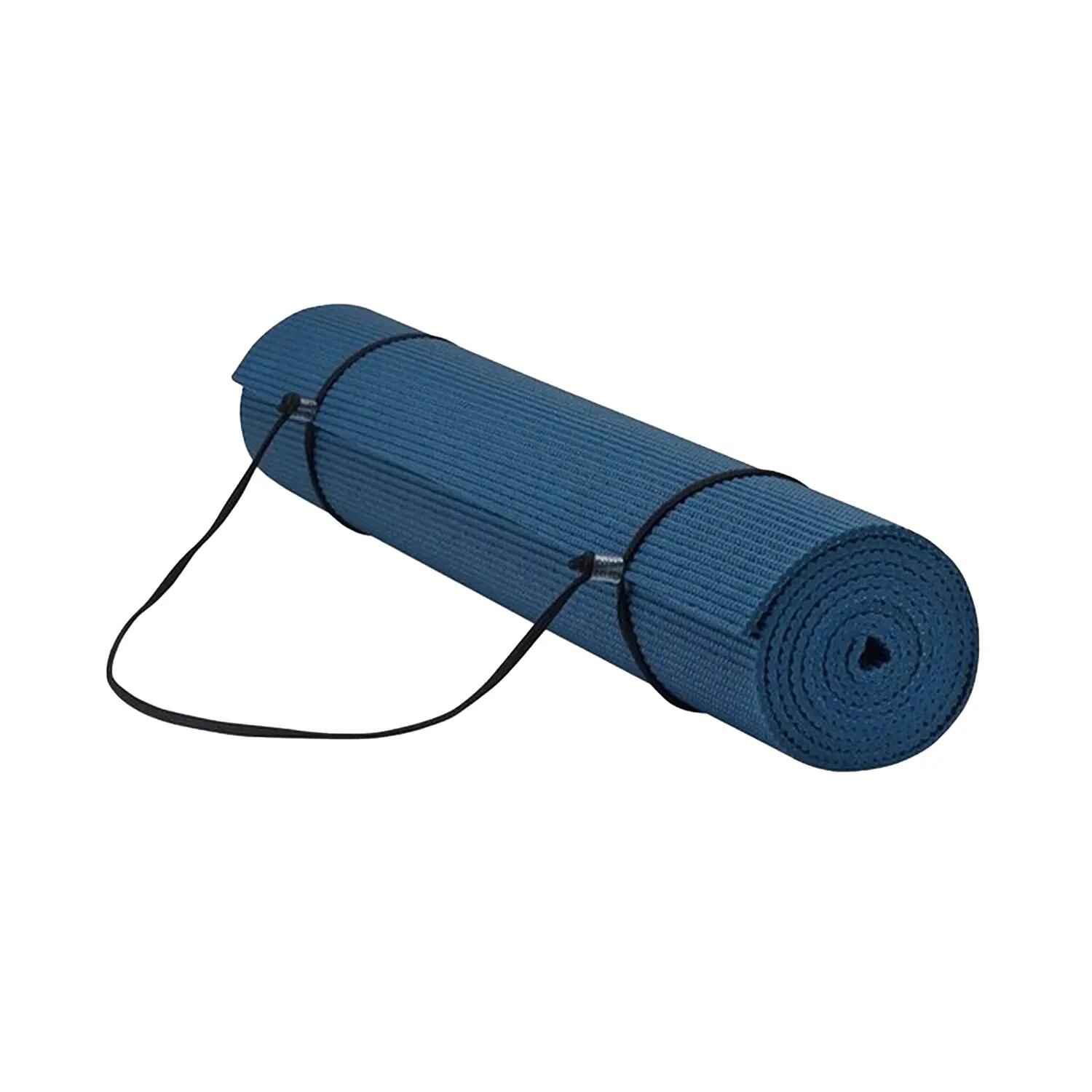 Tapis De Yoga ESSENTIALS (Bleu Marine) Taille unique 5/5