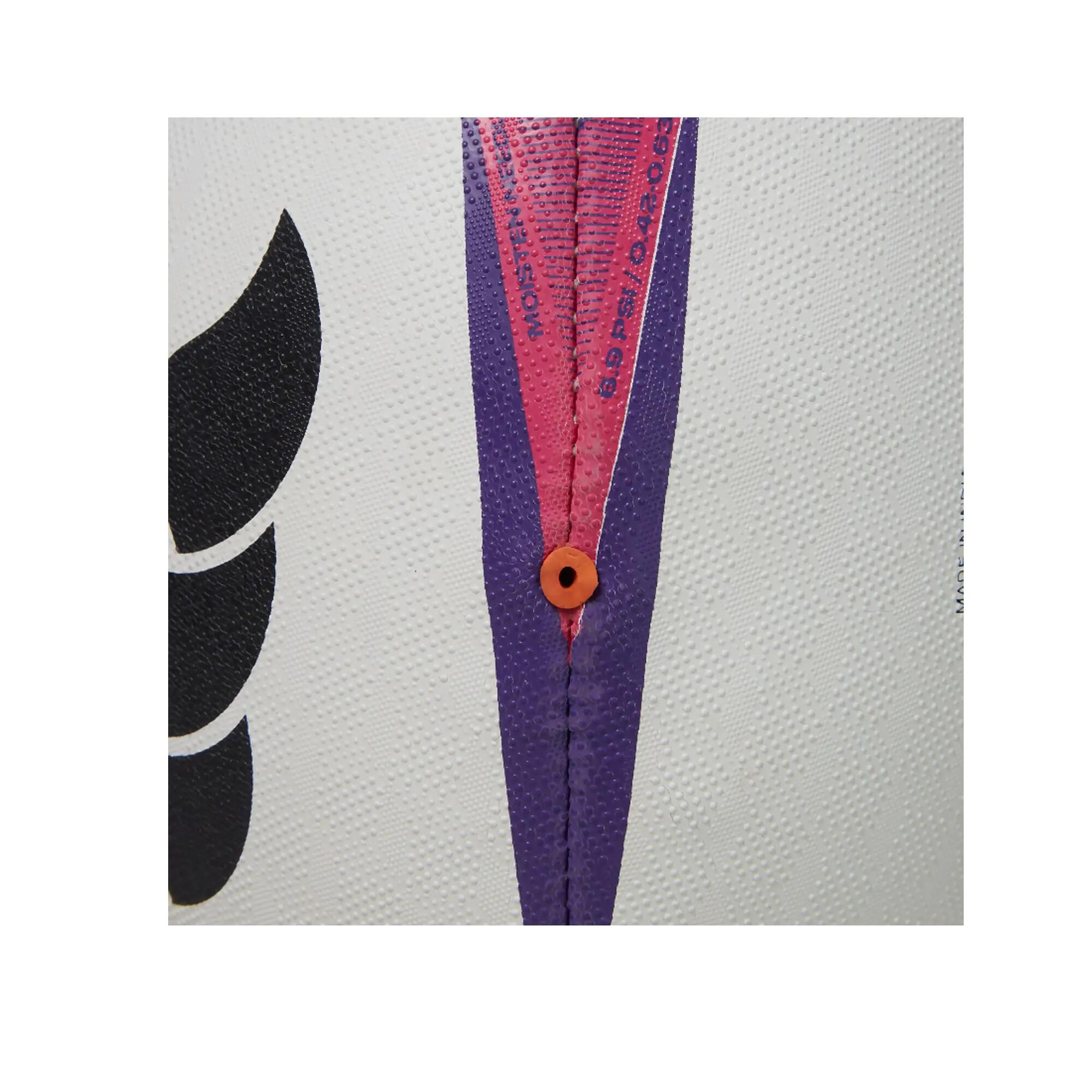 Ballon De Rugby MENTRE (Blanc / Violet) Taille 3 6/7