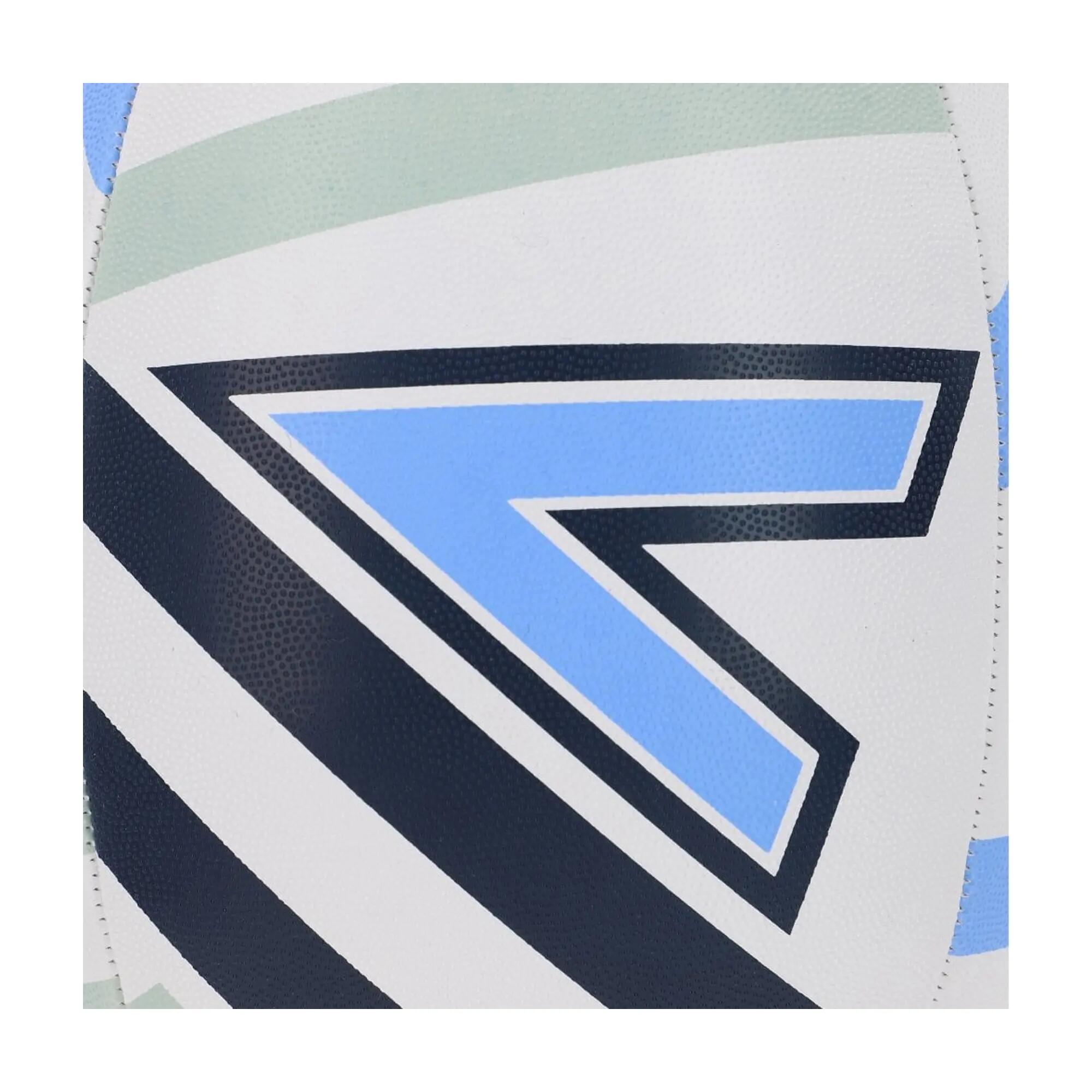 Grid Rugby Ball (White/Black/Blue) 4 6/6
