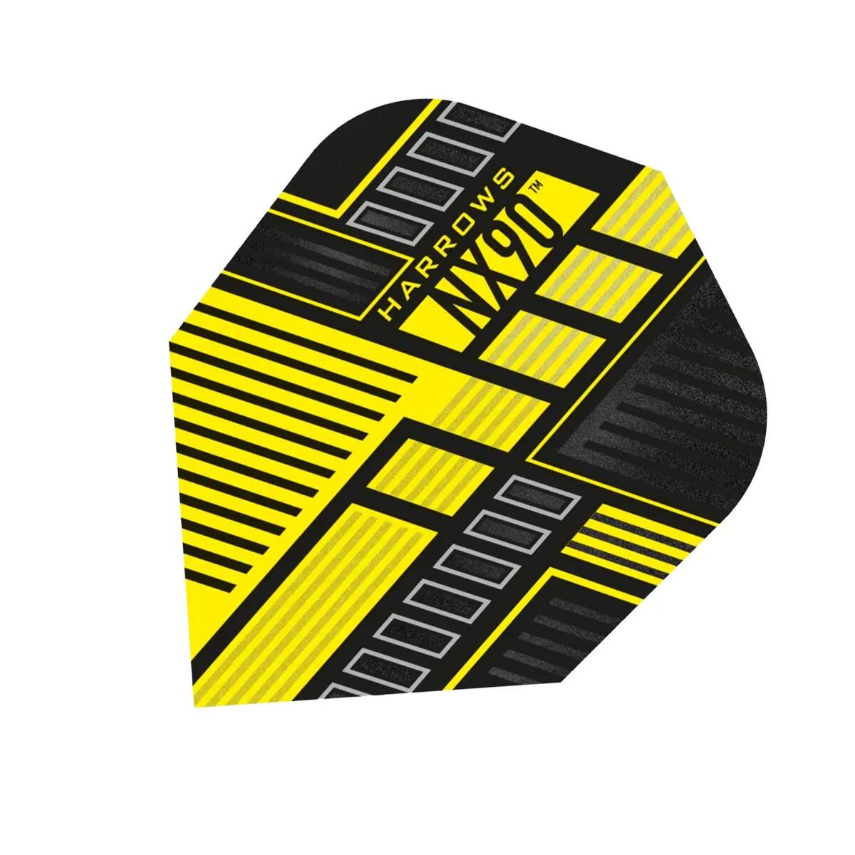 Plumas de Dardos NX90 Diseño Plumas Packs de 3 Amarillo 5/5