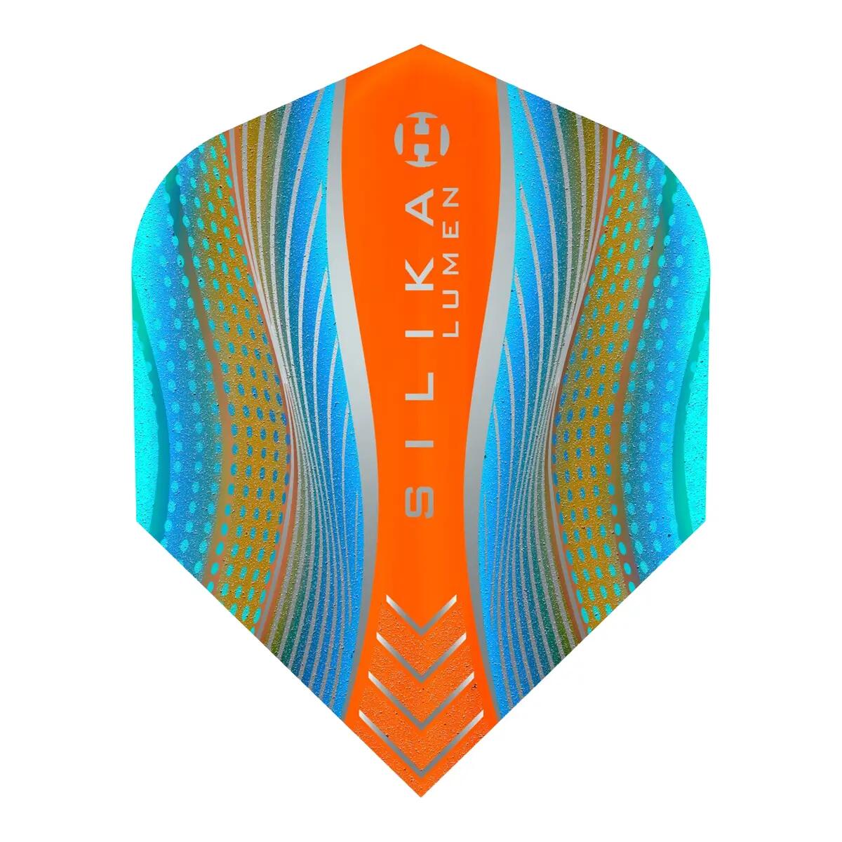 Ailettes De Fléchettes SILICA LUMEN (Orange / Bleu) 5/5