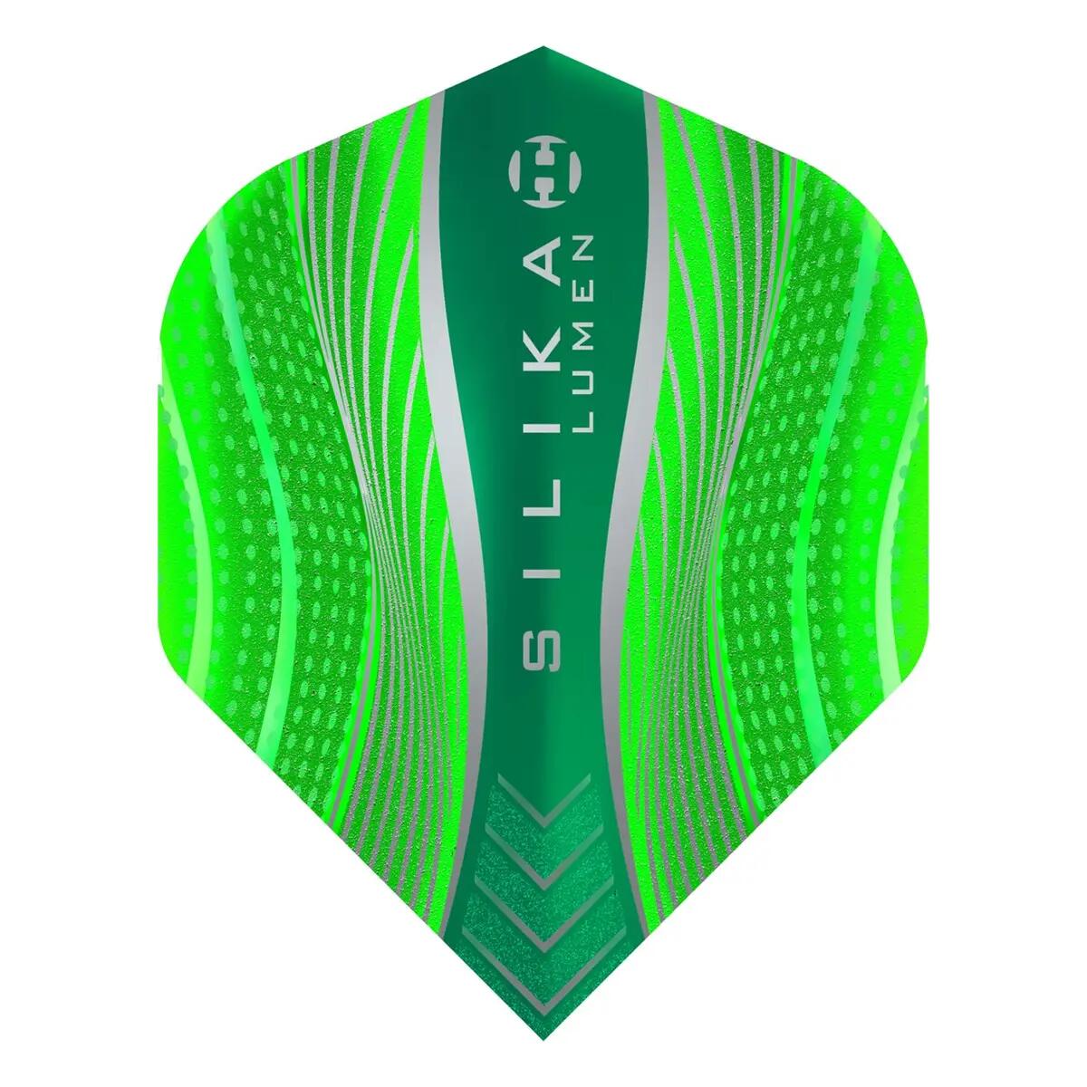 Dart Flights "Silica Lumen" 3erPack Damen und Herren Grün 5/5