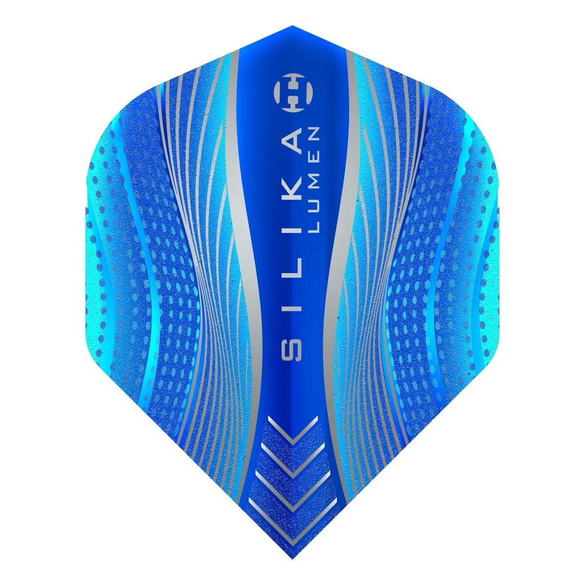 Dart Flights "Silica Lumen" 3erPack Damen und Herren Blau 5/5