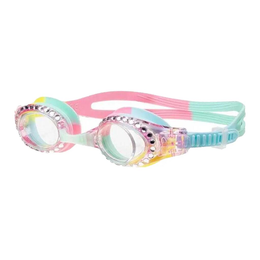 Girls Princessa Swimming Goggles (Pink/Yellow/Green) One Size