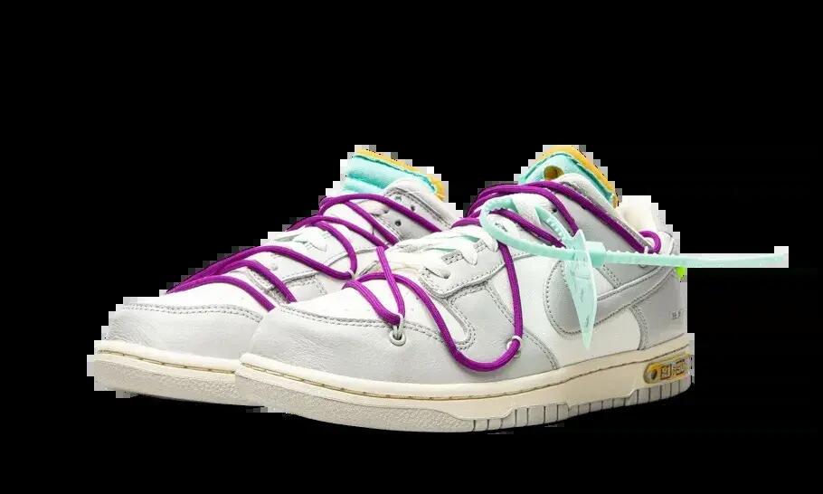 Dunk low lot 21 - White/Neutral Grey-Yellow Strike-Fuchsia 2/4