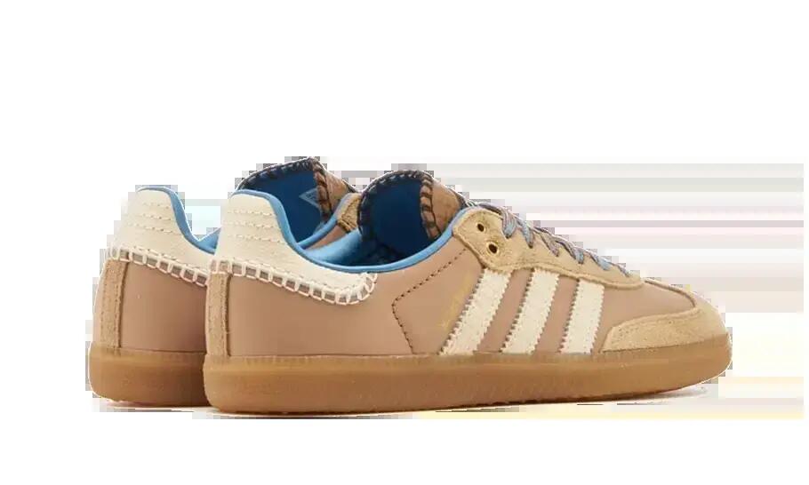 Lifestyle - schuhe - nylon, minimal - samba wales bonner - desert white 3/5