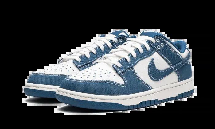 Chaussures - Denim Sashiko - Dunk Low - Bleu/Blanc 2/4