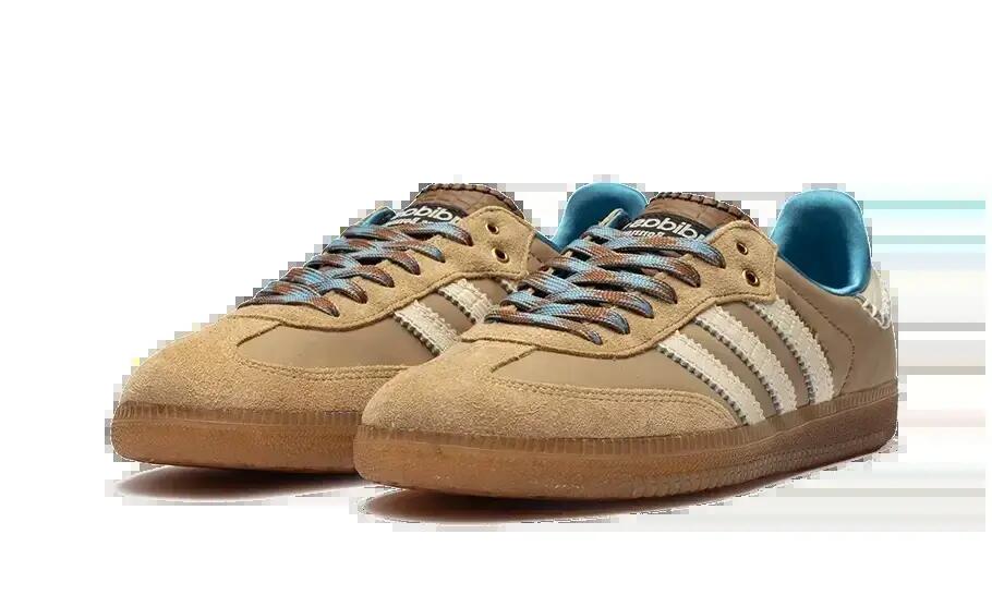 Lifestyle - schuhe - nylon, minimal - samba wales bonner - desert white 2/5