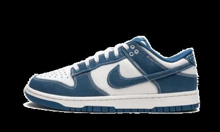 Chaussures - Denim Sashiko - Dunk Low - Bleu/Blanc