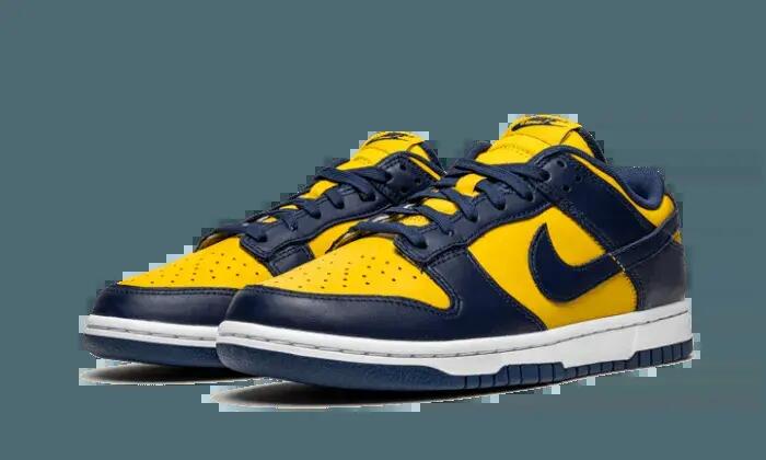 Schuhe - Basketball - Low-top - Dunk Low Michigan - University Gold/White 2/4