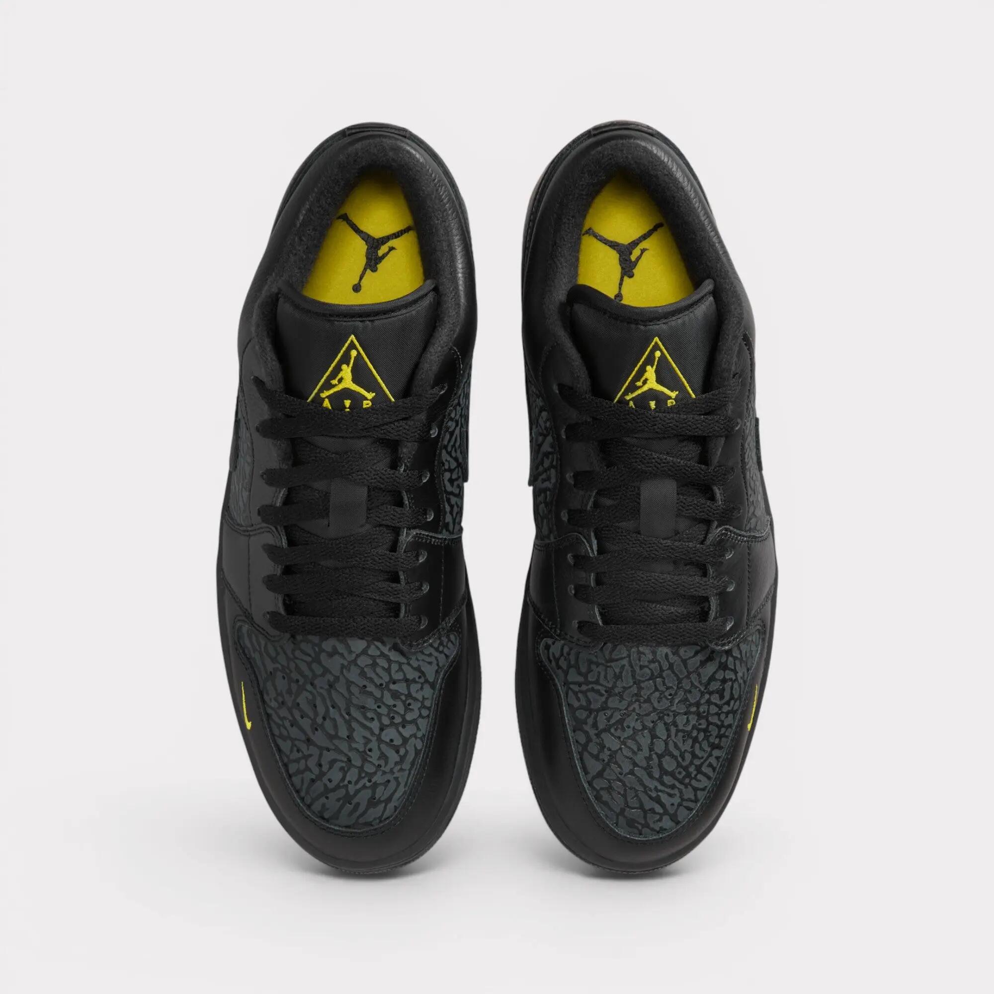 Air Jordan 1 Low Black Elephant Print 5/7