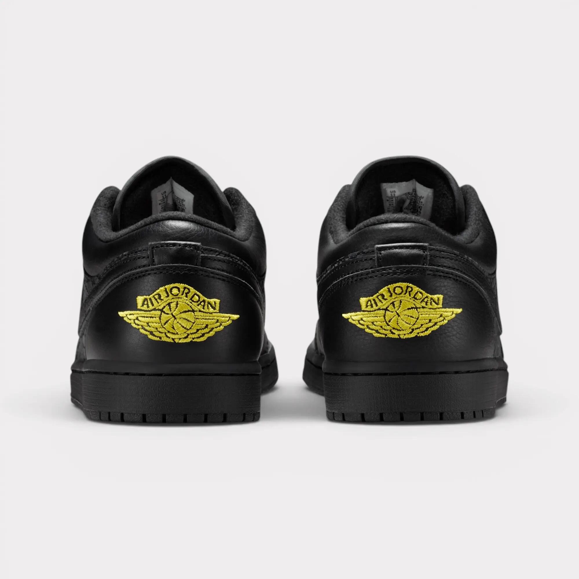 Air Jordan 1 Low Black Elephant Print 4/7