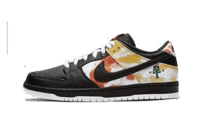 Scarpe - Skate - Unisex - SB Dunk Low Raygun Tie Dye - Orange flash/black