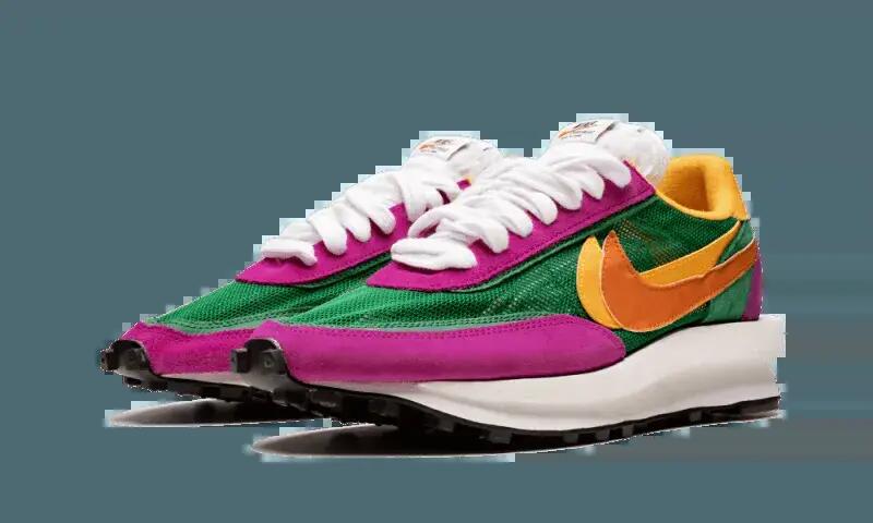 Lifestyle - schuhe - ld waffle sacai - pine green/clay orange/del sol 2/4