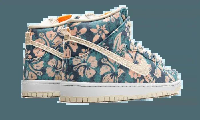 Unisex - Skate - Schuhe - Sb dunk high hawaii - sail/blue green/aqua 3/4
