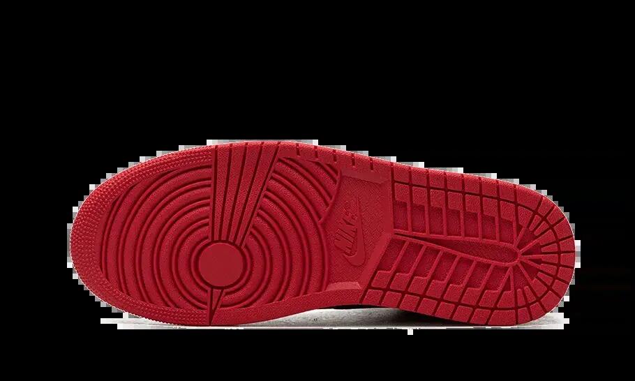 Unisex - schuhe - satin - air jordan 1 - schwarz/rot 4/4