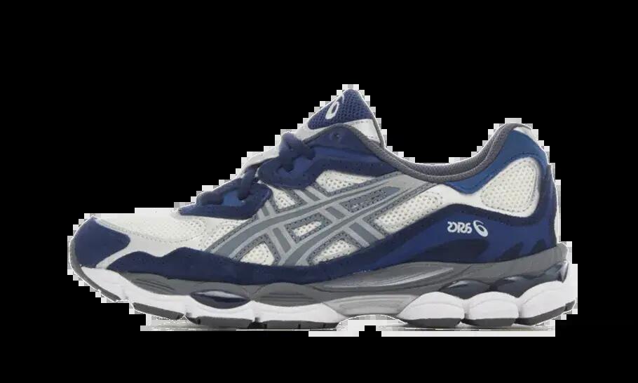 Unisex - running - schuhe - gedämpft, komfortabel - gel-nyc - cream/steel grey 1/4