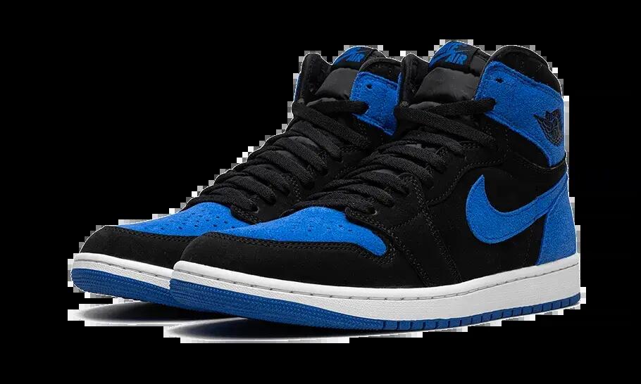 Unisex - basketball - high-top air jordan 1 - schwarz/royalblau 2/4