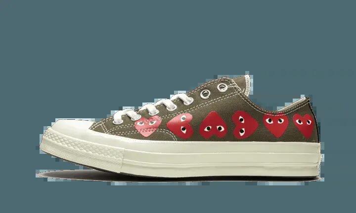 Schoenen - Unisex - Chuck Taylor '70s Ox - Gedrukt, Laag - Groen 1/4