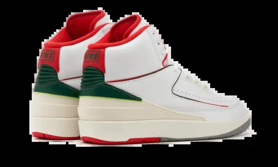 Zapatillas - Baloncesto - Air Jordan 2 Retro Italy - Blanco/Rojo 3/4
