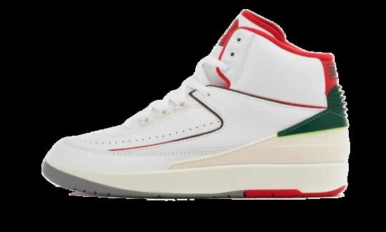 Zapatillas - baloncesto - hombre - air jordan 2 italy - blanco/rojo fuego